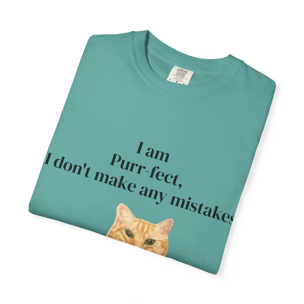 Wesley "I Am Purr-fect" T-Shirt — Orange Tabby Cat Graphic Tee