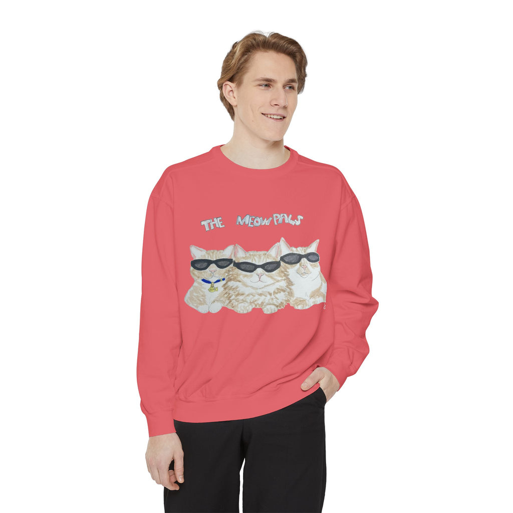 The Meowtles Cat Crewneck Sweatshirt — Cute Sunglasses Kitten Pullover