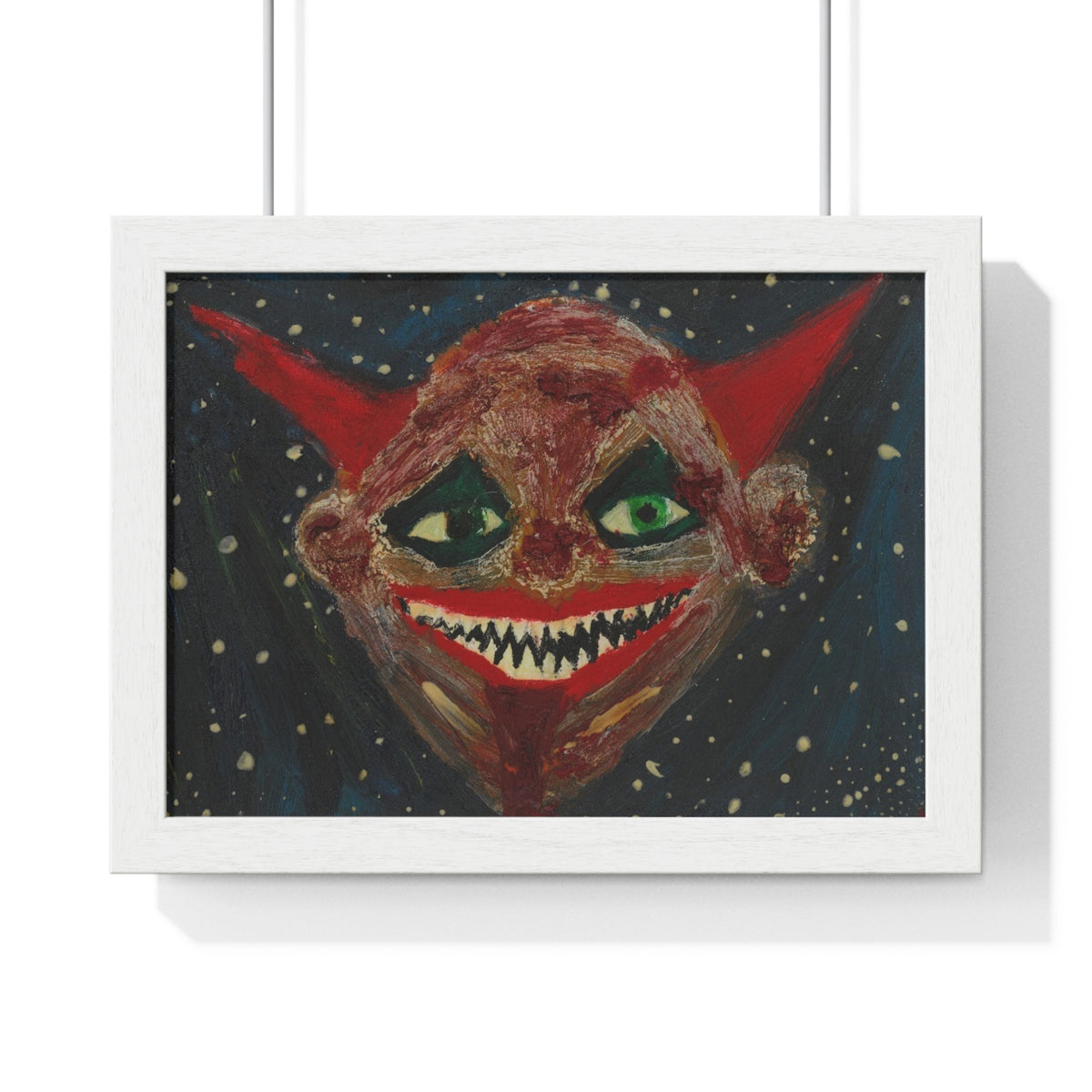 Red Clown Grin – Original Horror Spooky Print