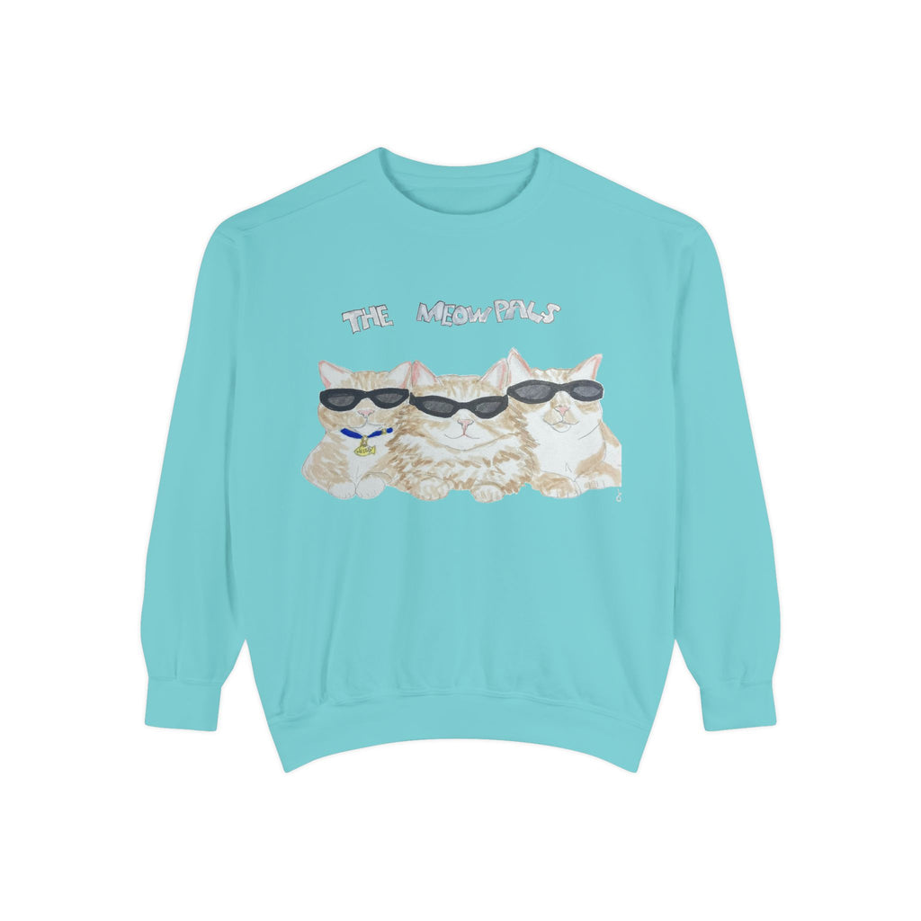The Meowtles Cat Crewneck Sweatshirt — Cute Sunglasses Kitten Pullover