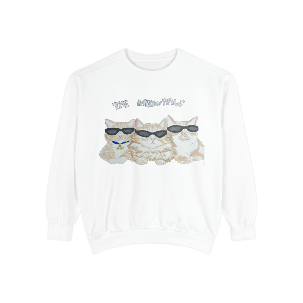 The Meowtles Cat Crewneck Sweatshirt — Cute Sunglasses Kitten Pullover
