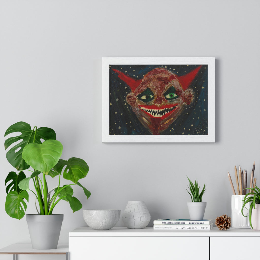 Red Clown Grin – Original Horror Spooky Print
