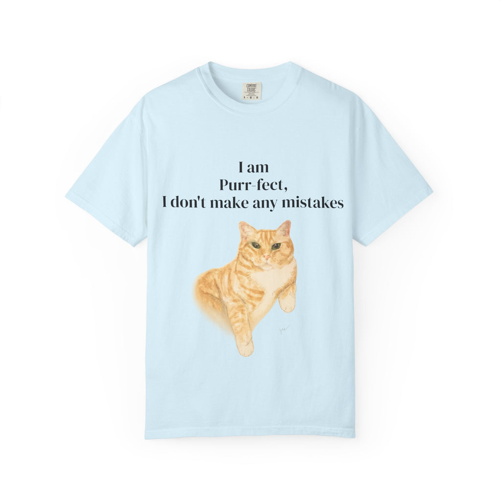 Wesley "I Am Purr-fect" T-Shirt — Orange Tabby Cat Graphic Tee