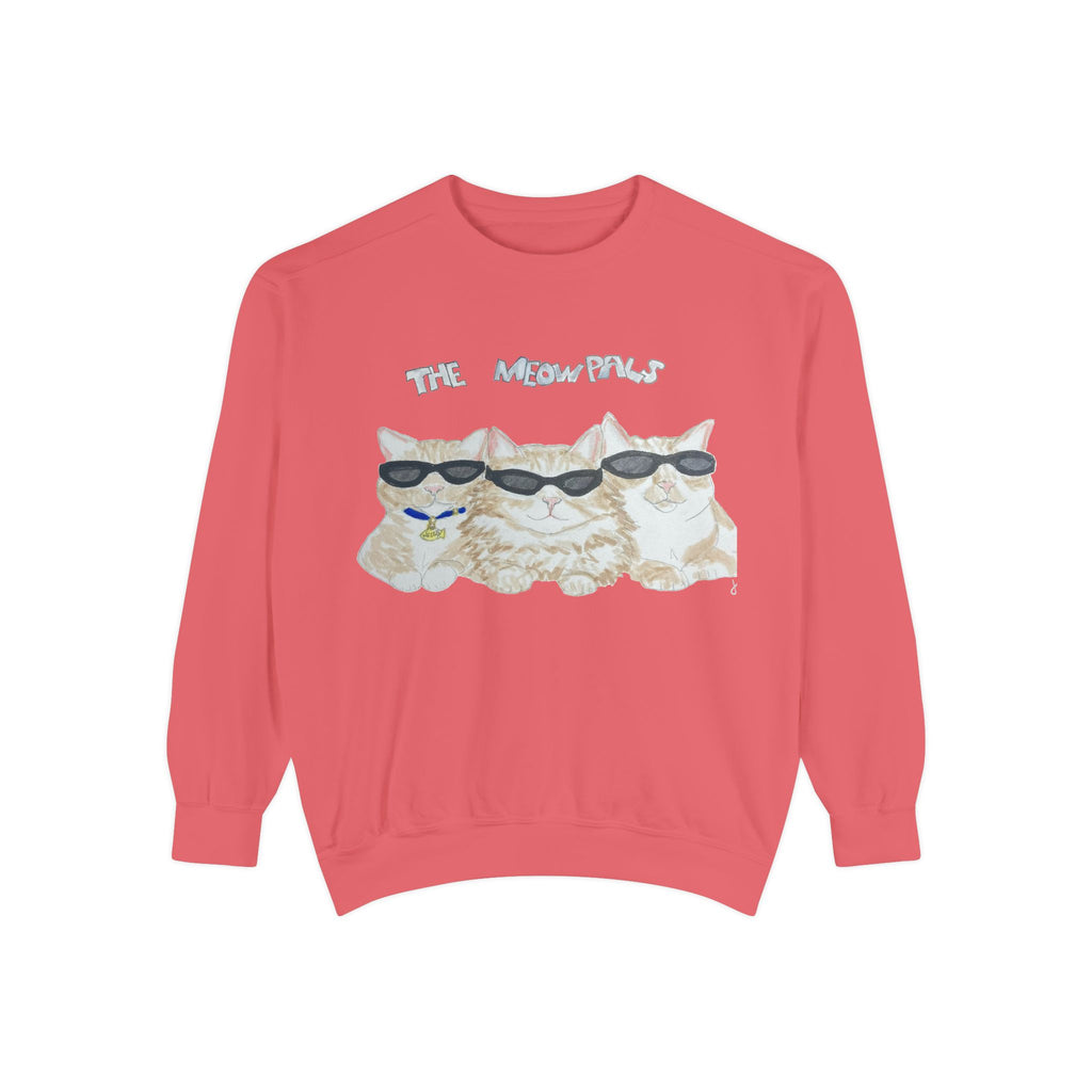 The Meowtles Cat Crewneck Sweatshirt — Cute Sunglasses Kitten Pullover