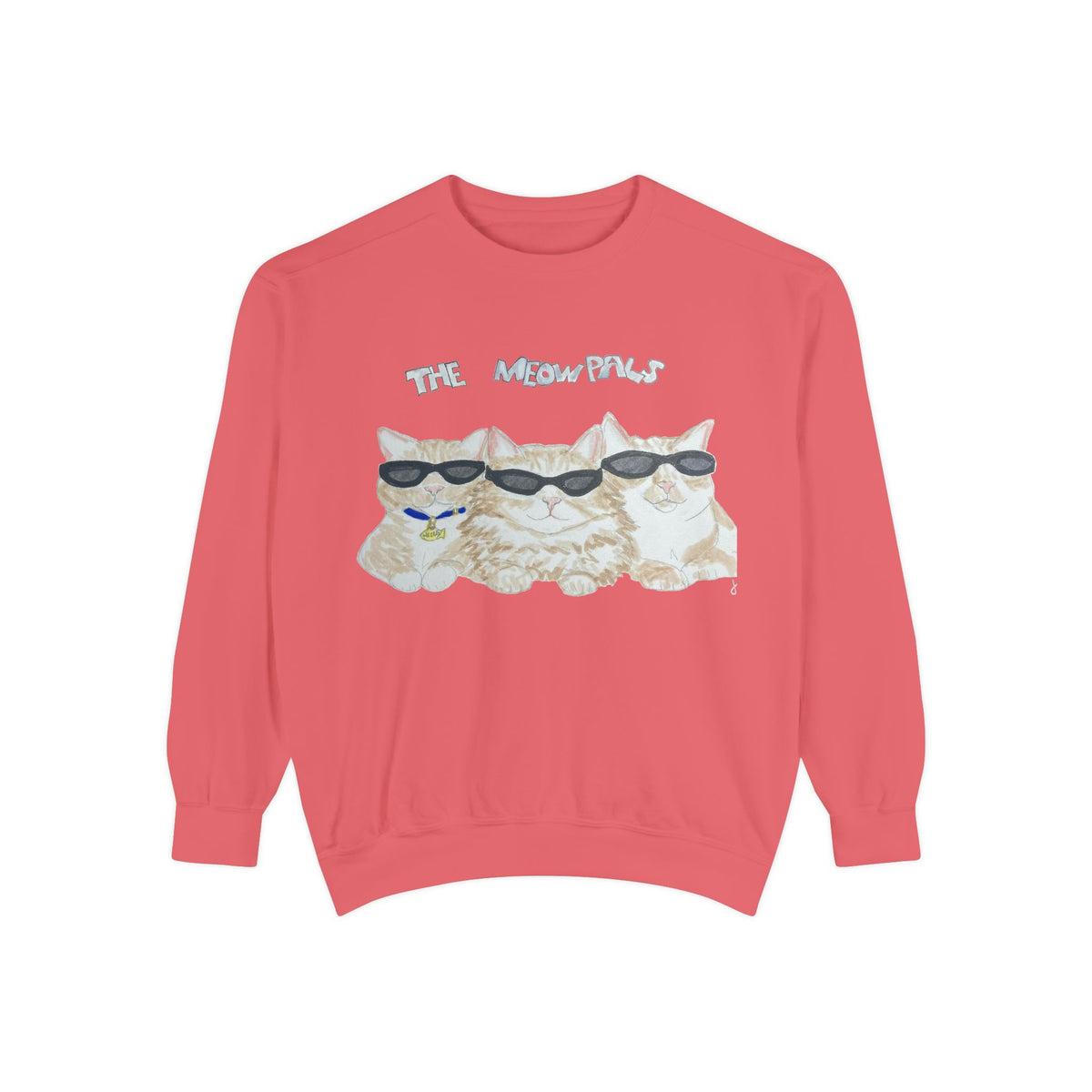 The Meowtles Cat Crewneck Sweatshirt — Cute Sunglasses Kitten Pullover