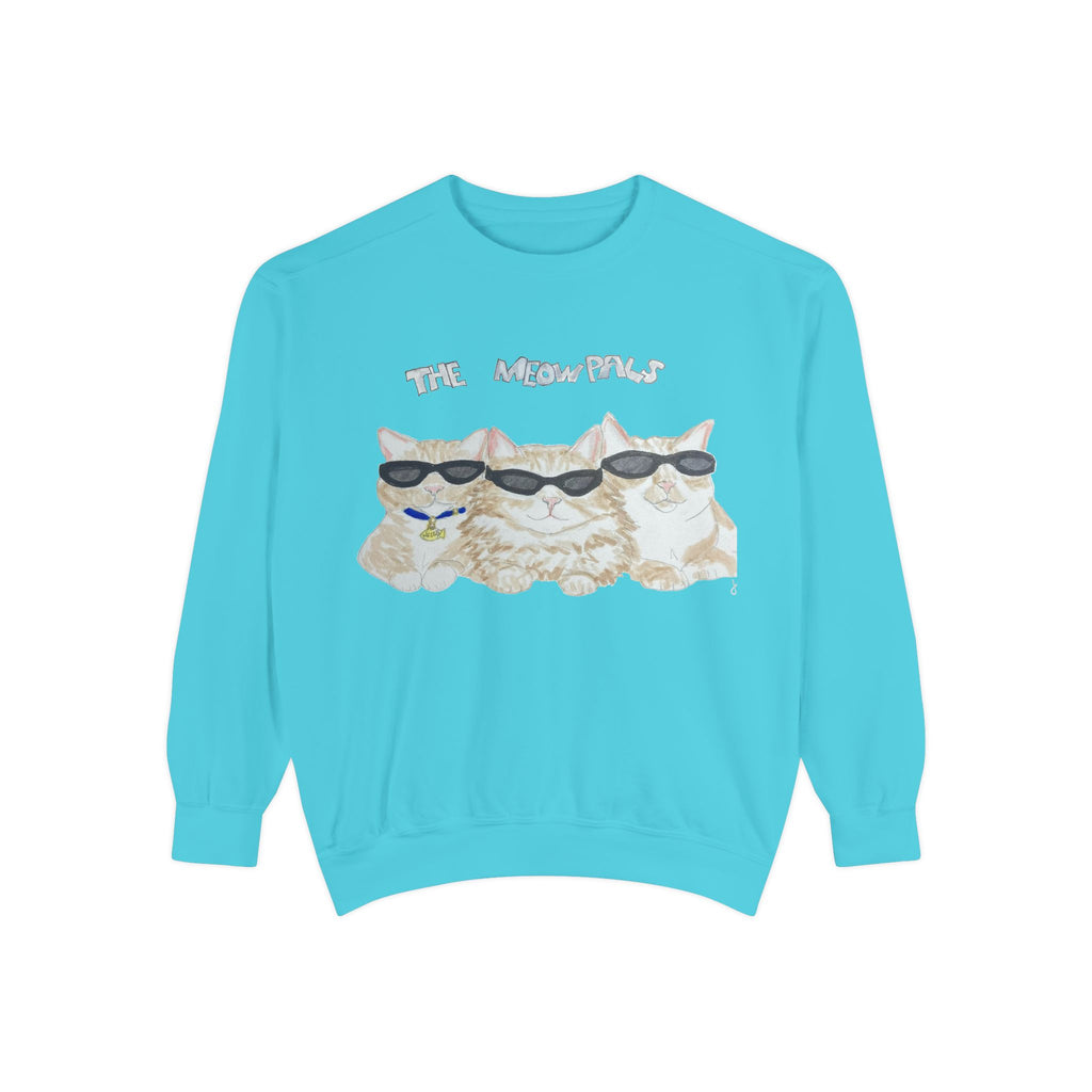 The Meowtles Cat Crewneck Sweatshirt — Cute Sunglasses Kitten Pullover