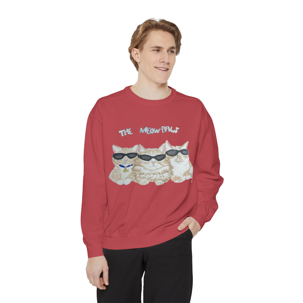 The Meowtles Cat Crewneck Sweatshirt — Cute Sunglasses Kitten Pullover