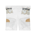 Cat Bathtub Biker Shorts — Cute Sunglasses Cat Print Women's Cycling Shorts