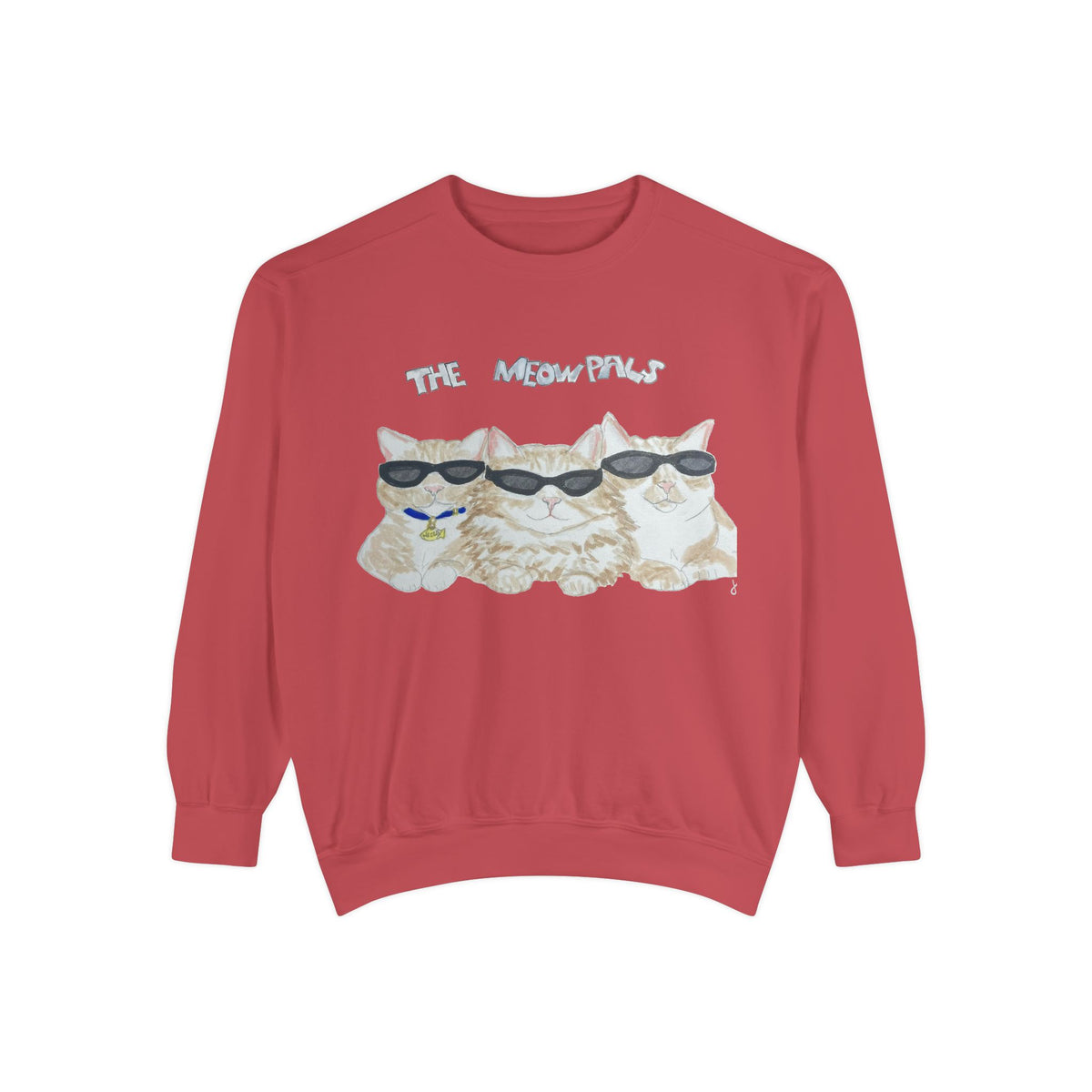 The Meowtles Cat Crewneck Sweatshirt — Cute Sunglasses Kitten Pullover