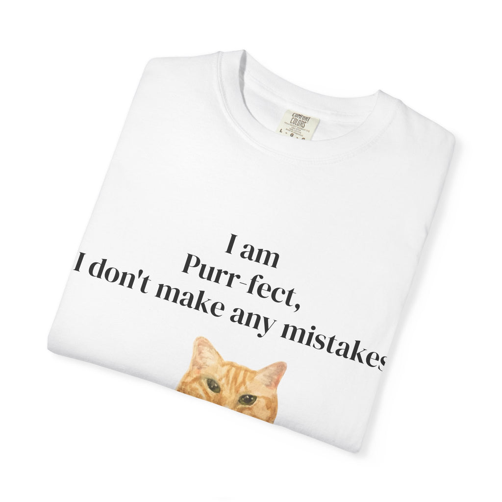 Wesley "I Am Purr-fect" T-Shirt — Orange Tabby Cat Graphic Tee