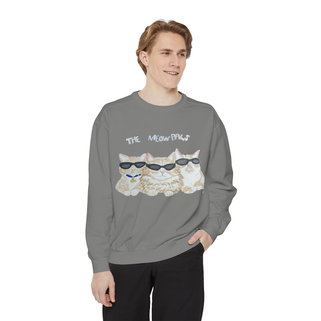 The Meowtles Cat Crewneck Sweatshirt — Cute Sunglasses Kitten Pullover