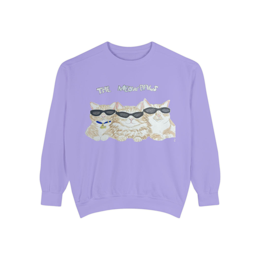 The Meowtles Cat Crewneck Sweatshirt — Cute Sunglasses Kitten Pullover