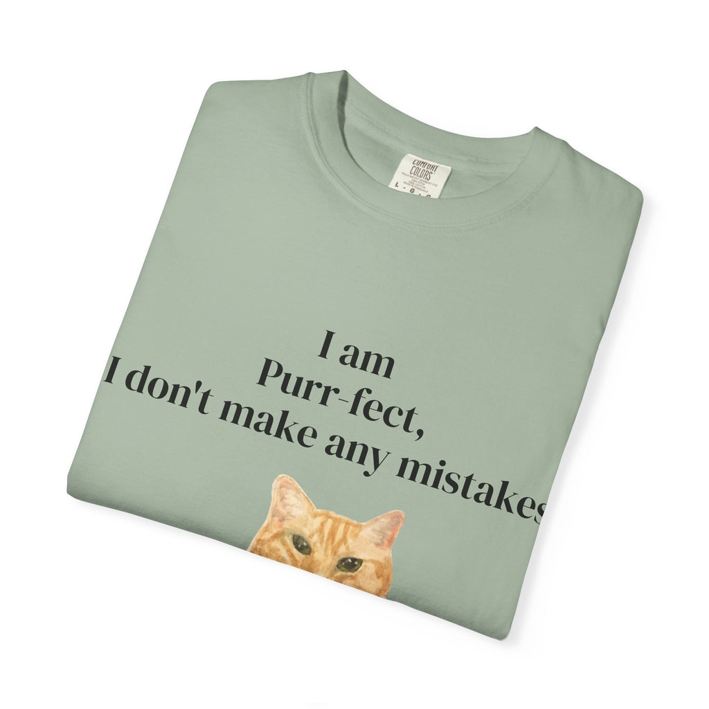 Wesley "I Am Purr-fect" T-Shirt — Orange Tabby Cat Graphic Tee