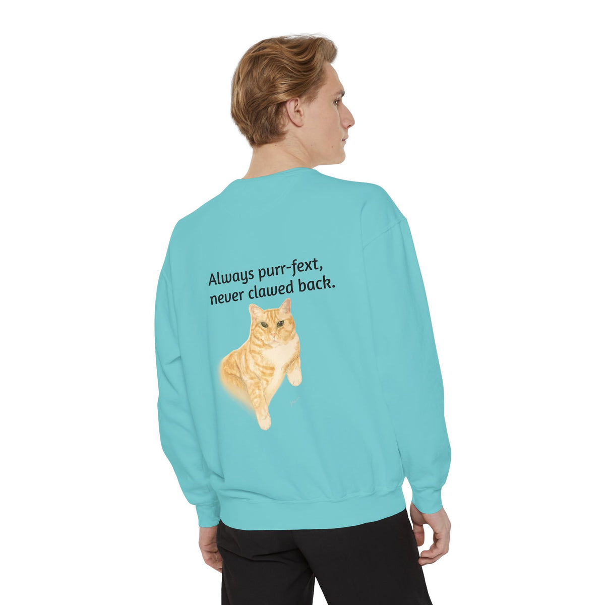 The Meowtles Cat Crewneck Sweatshirt — Cute Sunglasses Kitten Pullover