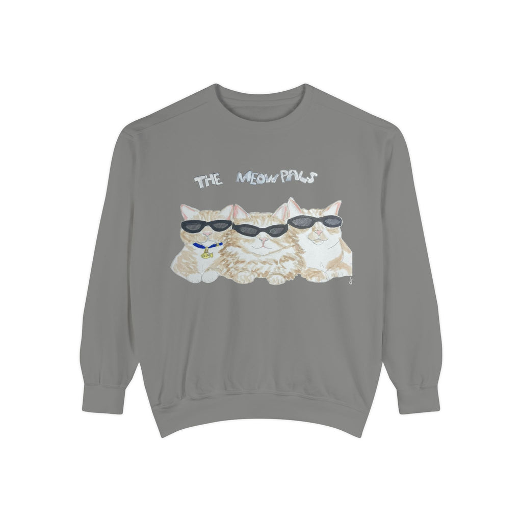 The Meowtles Cat Crewneck Sweatshirt — Cute Sunglasses Kitten Pullover