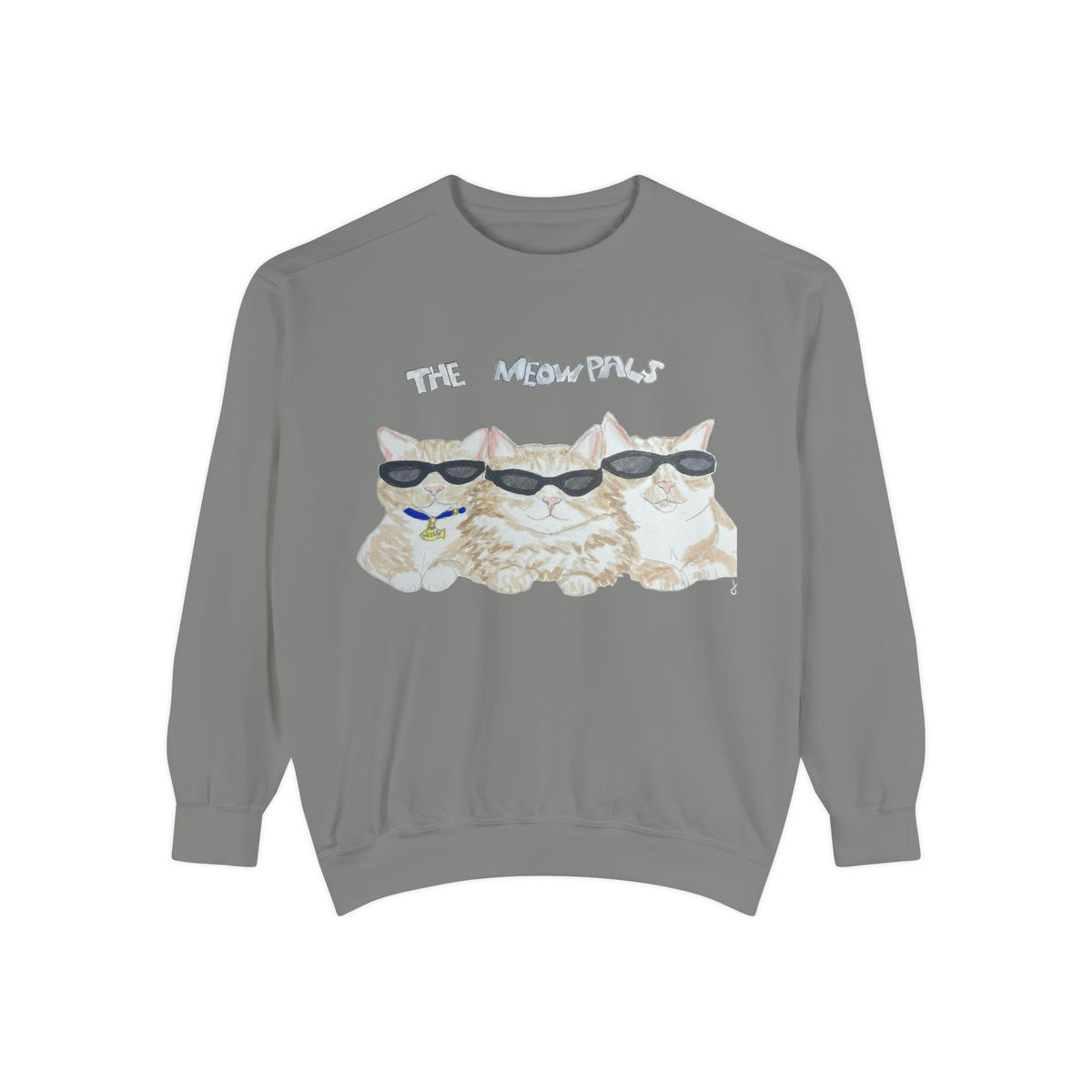 The Meowtles Cat Crewneck Sweatshirt — Cute Sunglasses Kitten Pullover