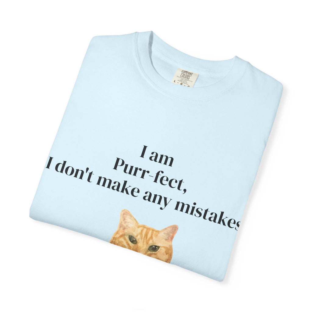 Wesley "I Am Purr-fect" T-Shirt — Orange Tabby Cat Graphic Tee