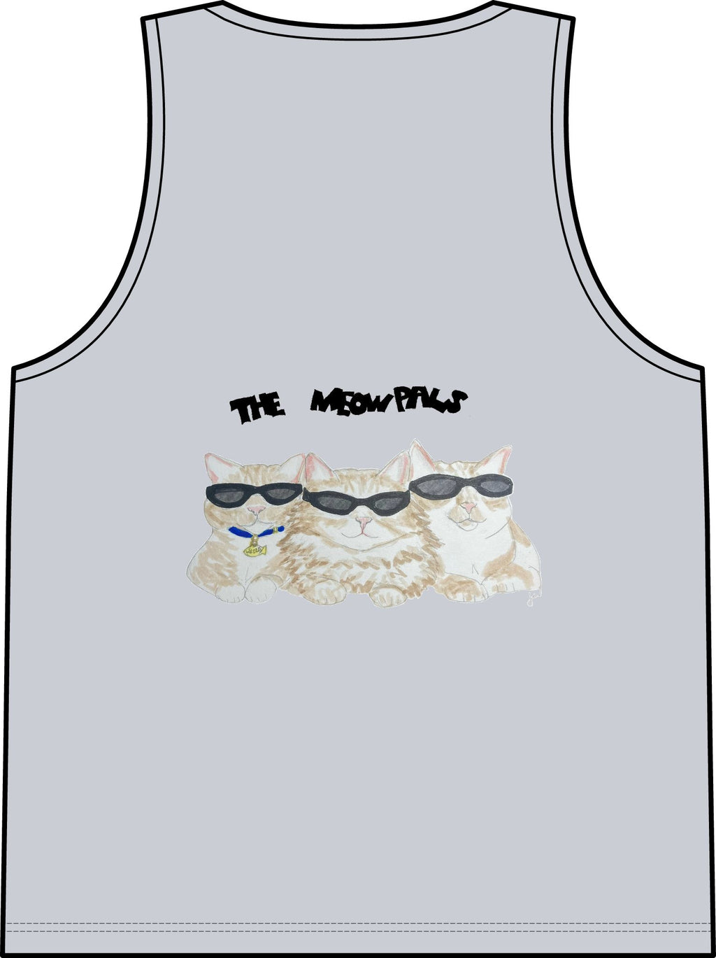 Cat in Tub Tank Top — "I don't do Mondays, I do tubs." Organic Rib Tank