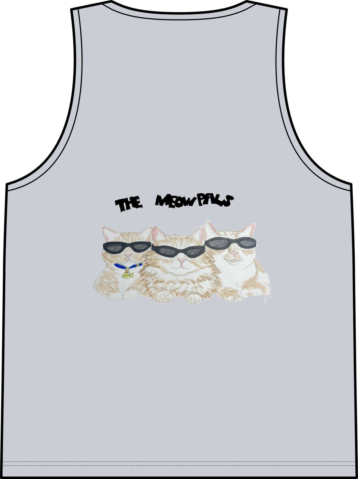Cat in Tub Tank Top — "I don't do Mondays, I do tubs." Organic Rib Tank