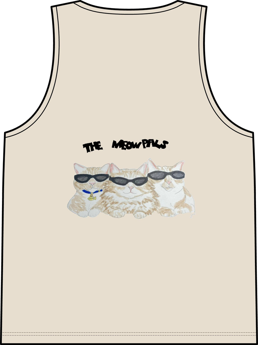 Cat in Tub Tank Top — "I don't do Mondays, I do tubs." Organic Rib Tank