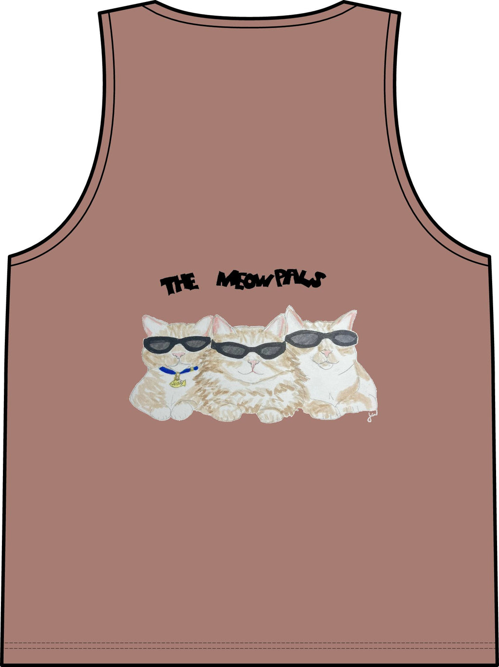 Cat in Tub Tank Top — "I don't do Mondays, I do tubs." Organic Rib Tank