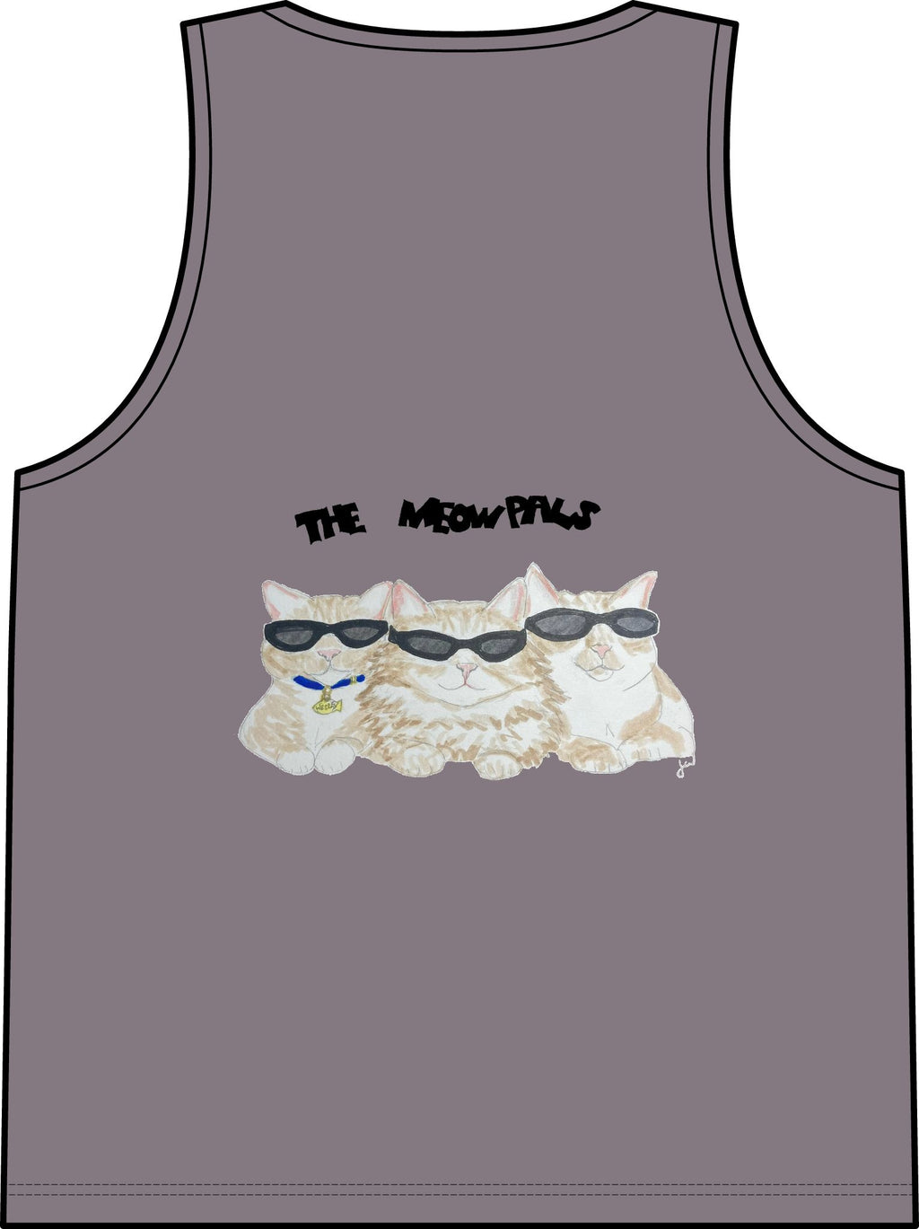 Cat in Tub Tank Top — "I don't do Mondays, I do tubs." Organic Rib Tank