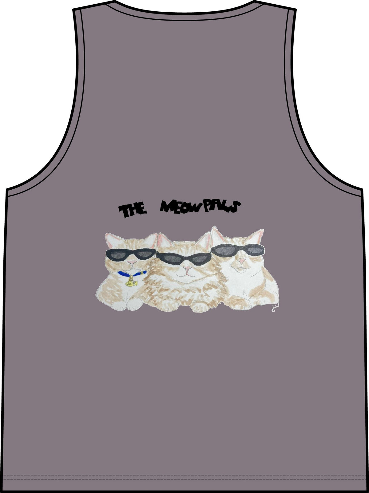 Cat in Tub Tank Top — "I don't do Mondays, I do tubs." Organic Rib Tank