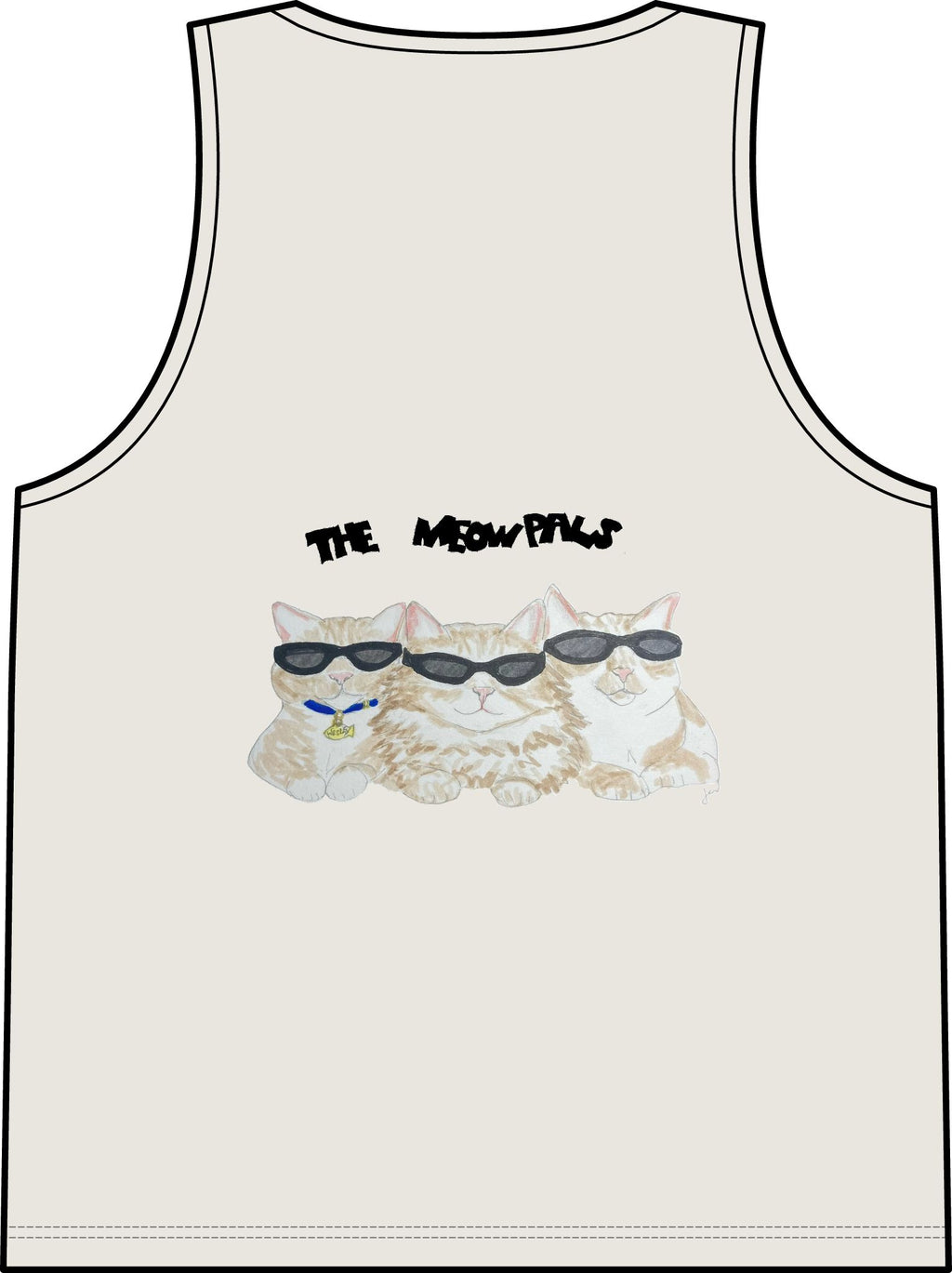 Cat in Tub Tank Top — "I don't do Mondays, I do tubs." Organic Rib Tank