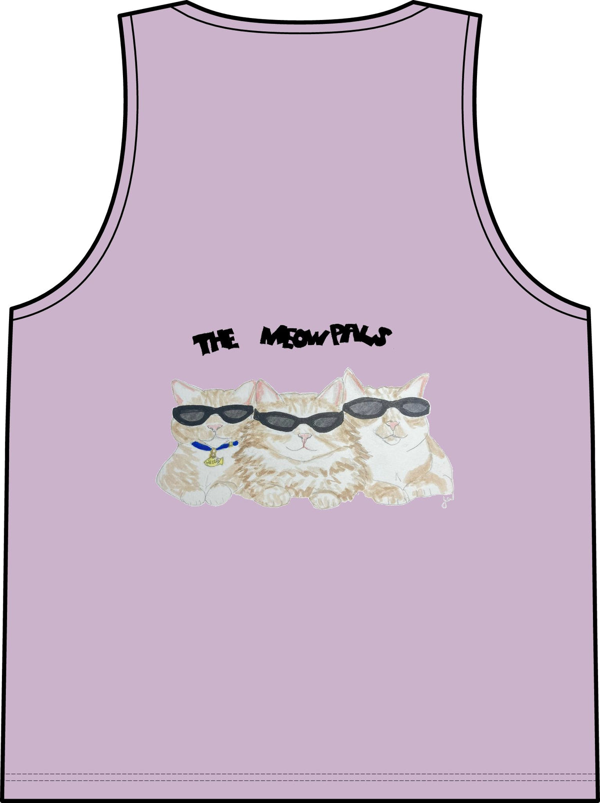 Cat in Tub Tank Top — "I don't do Mondays, I do tubs." Organic Rib Tank