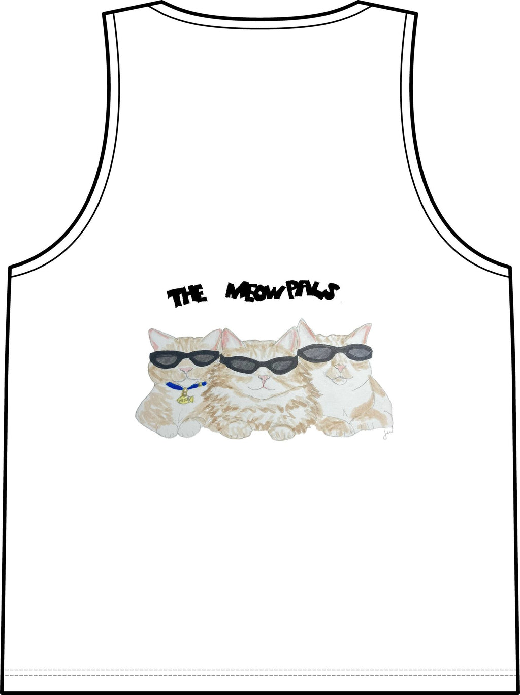 Cat in Tub Tank Top — "I don't do Mondays, I do tubs." Organic Rib Tank